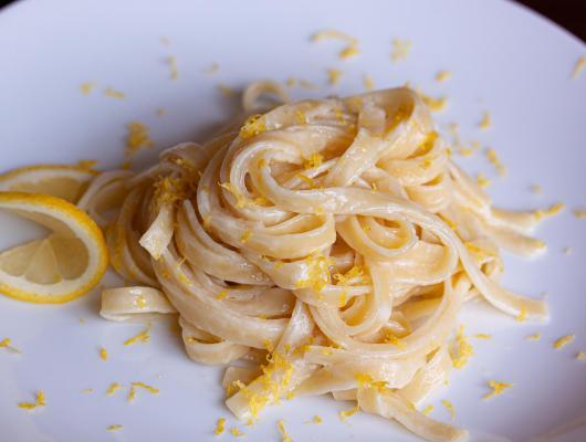 Fettuccine with Lemon Mascarpone Sauce