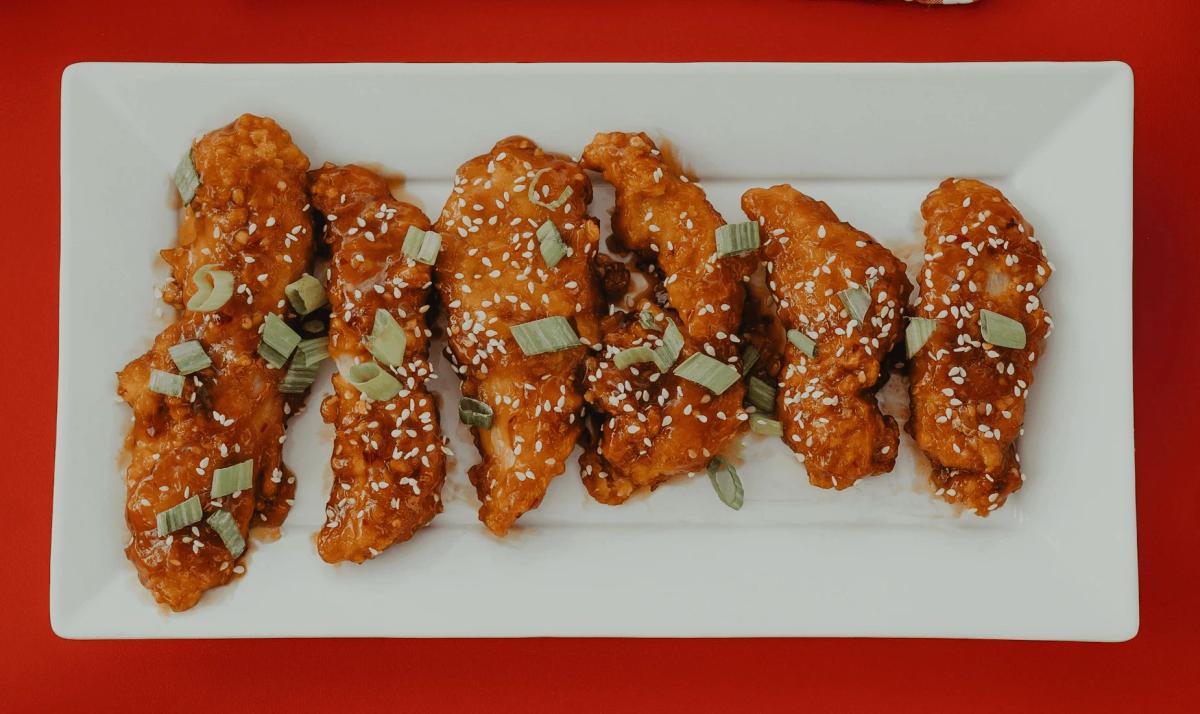 Crispy Air Fried Piquant Orange Chicken