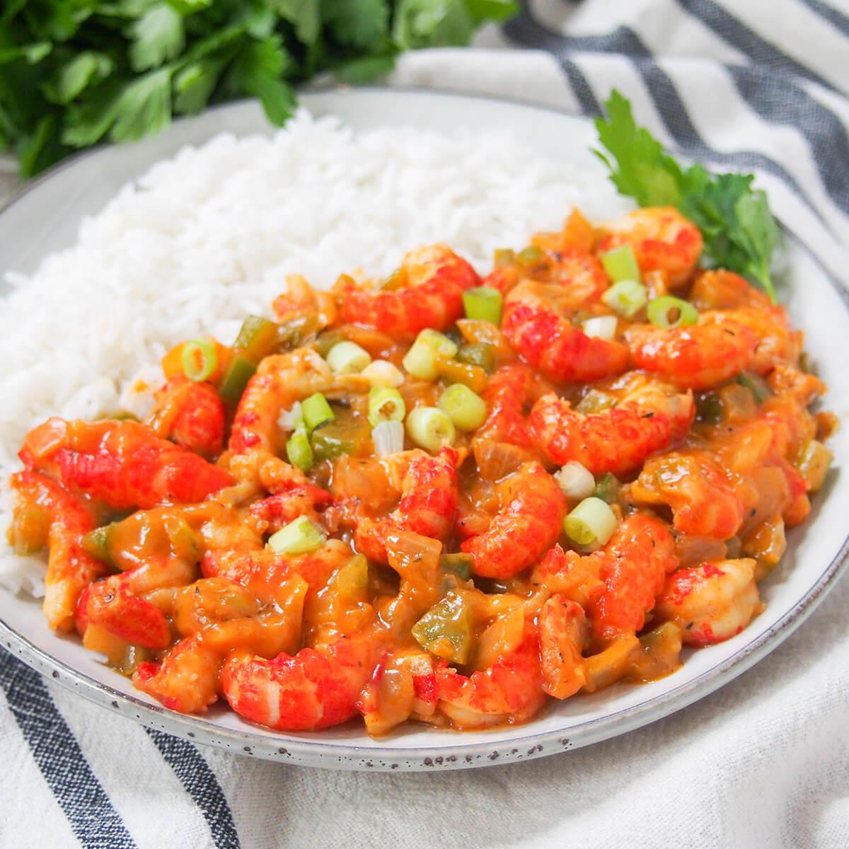 Crawfish etouffee