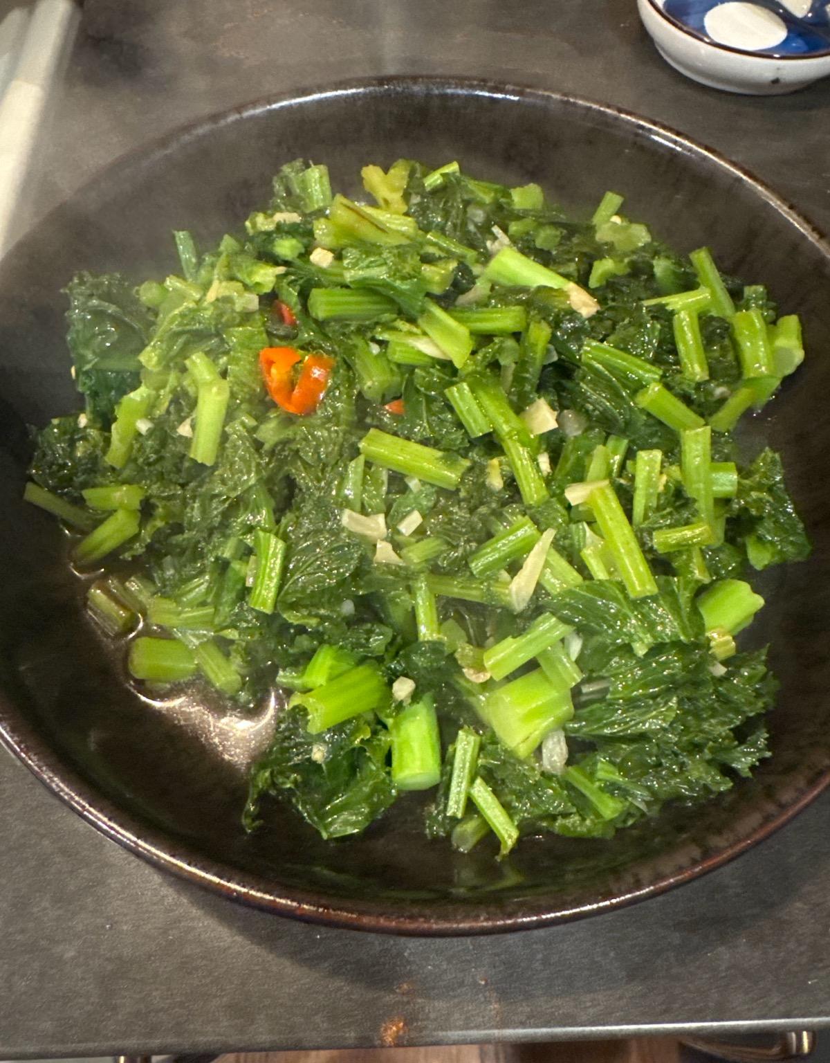 Stir-fried Chinese Mustard Greens