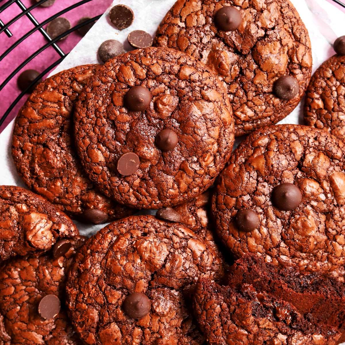 Fudgy Flourless Brownie Cookies